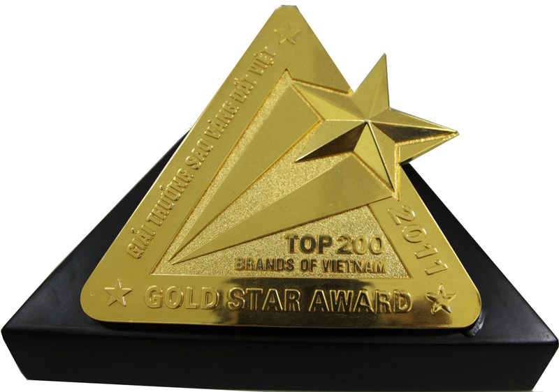 Gold Star Award Top 200 brands of VietNam