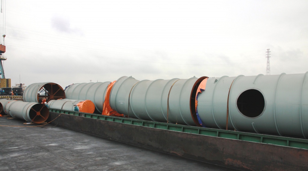 Delivery 350 tons of steel structure of Wakayama project to Sugatec-Japan Delivery 350 tons of steel structure of Wakayama project to Sugatec-Japan
