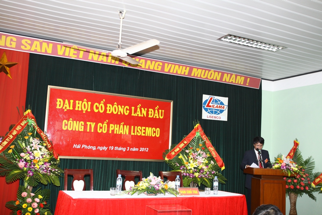 Đại hội cổ đông lần đầu công ty cổ phần Lisemco năm 2012 thành công tốt đẹp Đại hội cổ đông lần đầu công ty cổ phần Lisemco năm 2012 thành công tốt đẹp